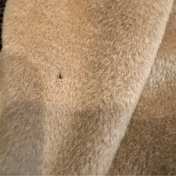 J. Jill Brown Wool Coat Tan Neutral Reversible Longline Jacket Light Size M - Picture 4 of 16